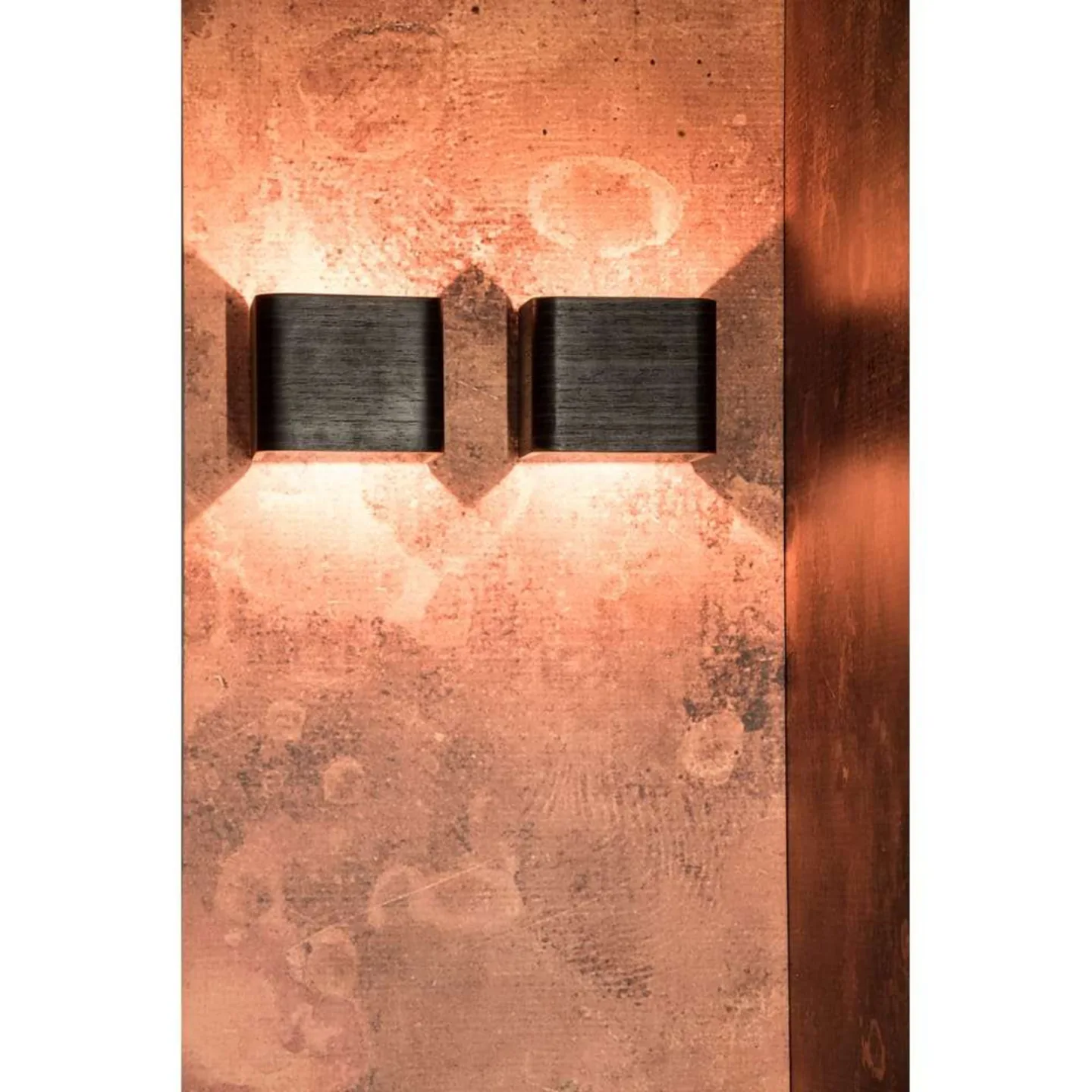 Mana Square Wandleuchte DTW H10xL12 Grey/Brown - SLV - Flurbereich - Aluminium