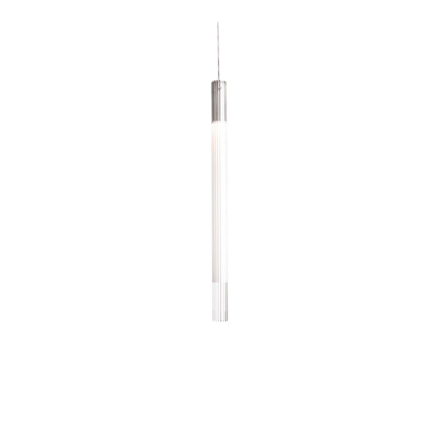 Nemo Lighting - Ilium H77, Glass/Chrome large - Pendellampor - Foster + Partners - Transparent