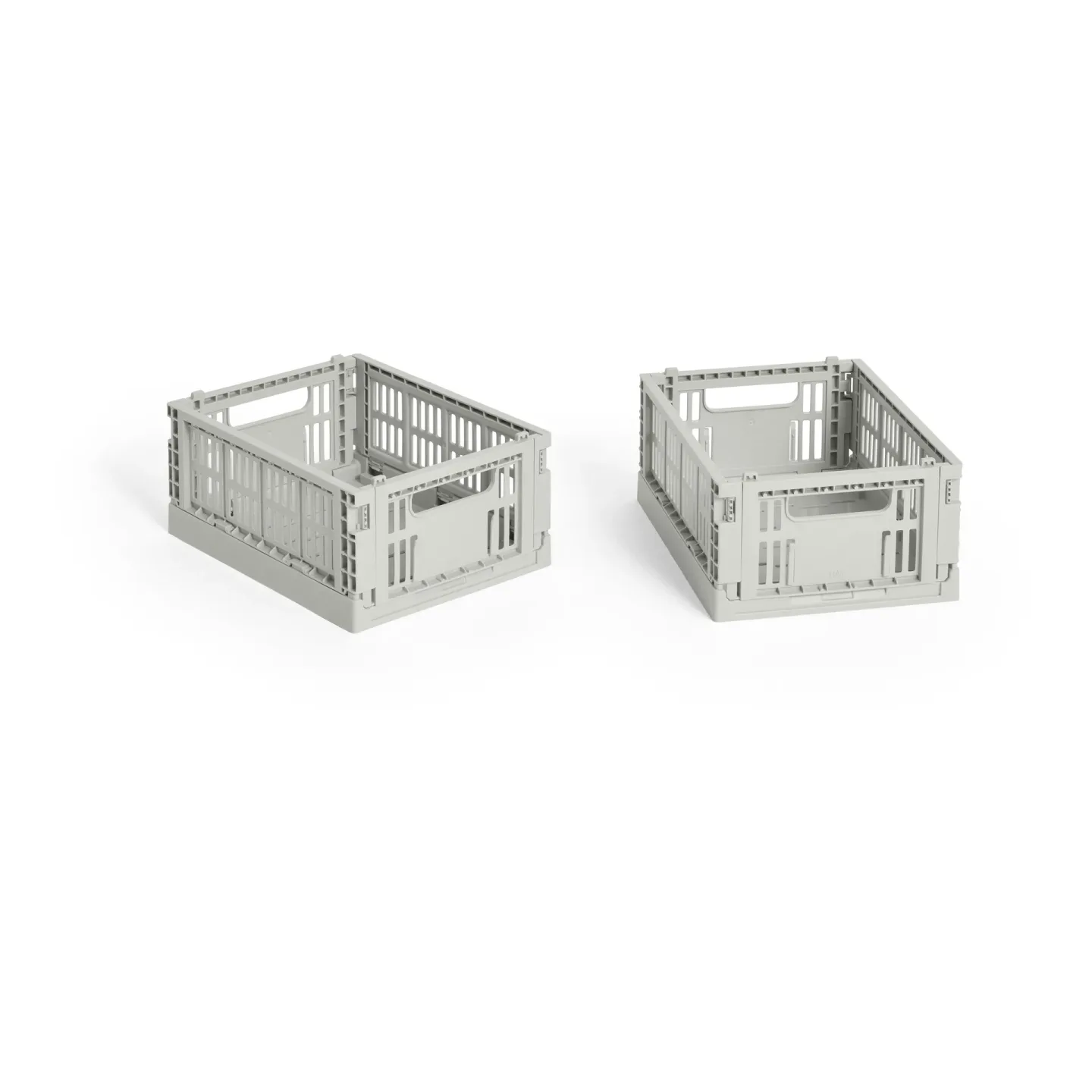 HAY HAY Colour Crate Mini 2er-Pack 13x17 cm Grey