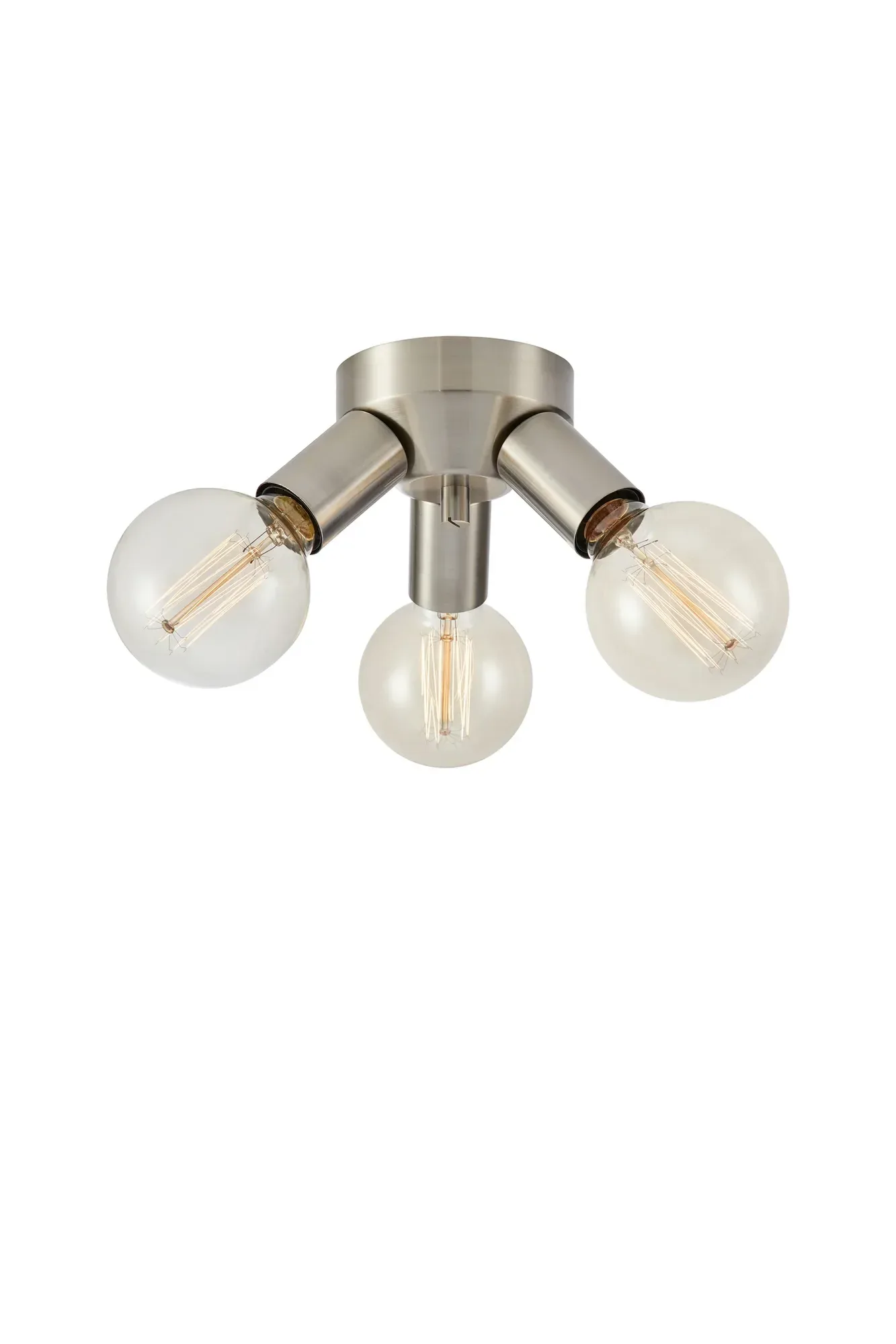 Mazzo Deckenlampe Nickel 3 Lampen