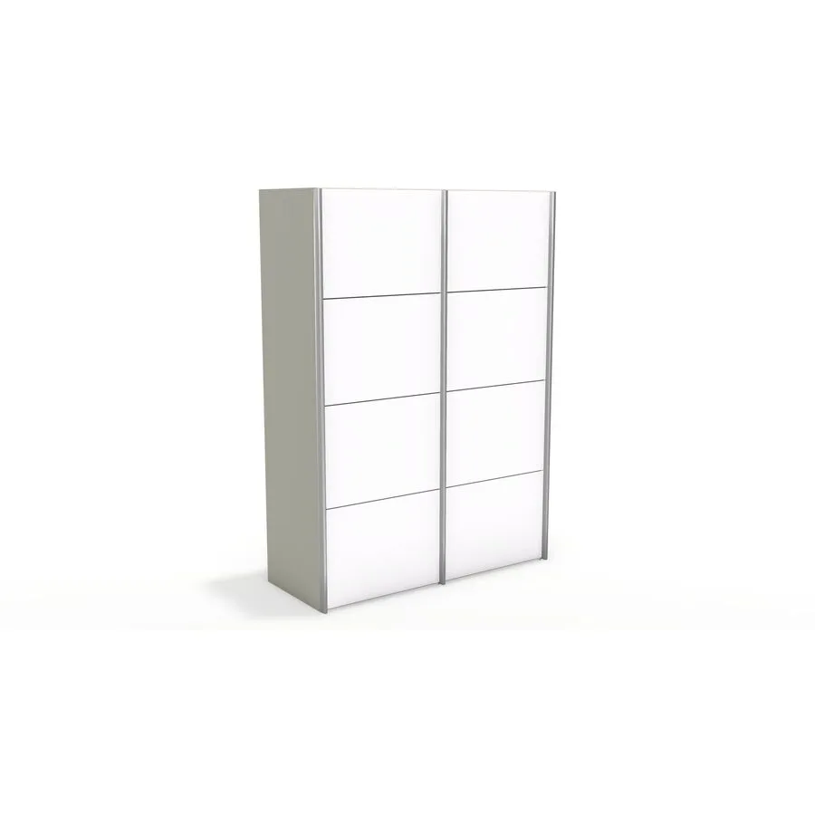 Kleiderschrank Window greige Holzwerkstoff B 148.3 cm - Möbel Konfigurator: Traummöbel individuell zusammenstellen