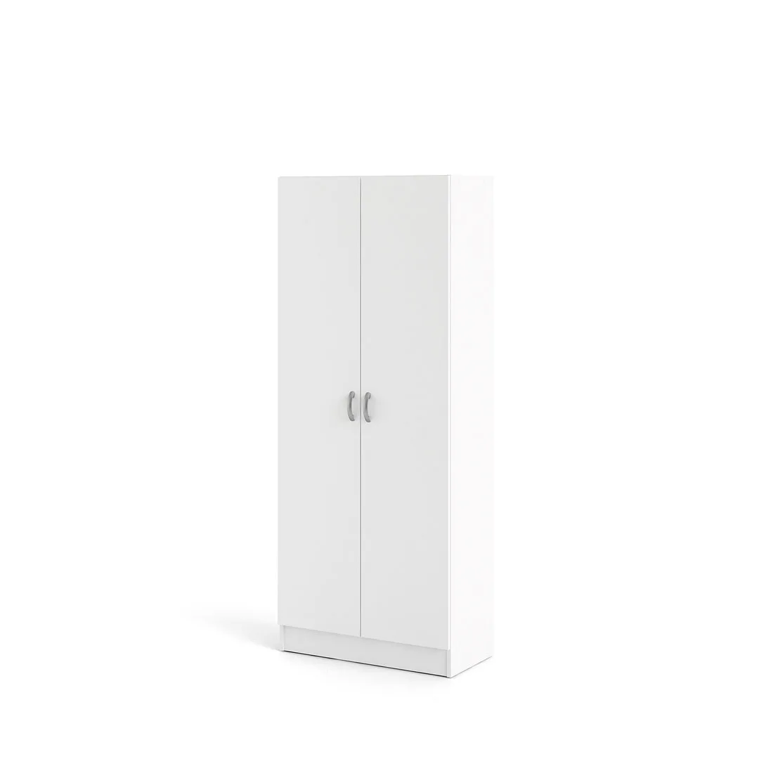 Fox Kleiderschrank mit 2 Türen, weiß.