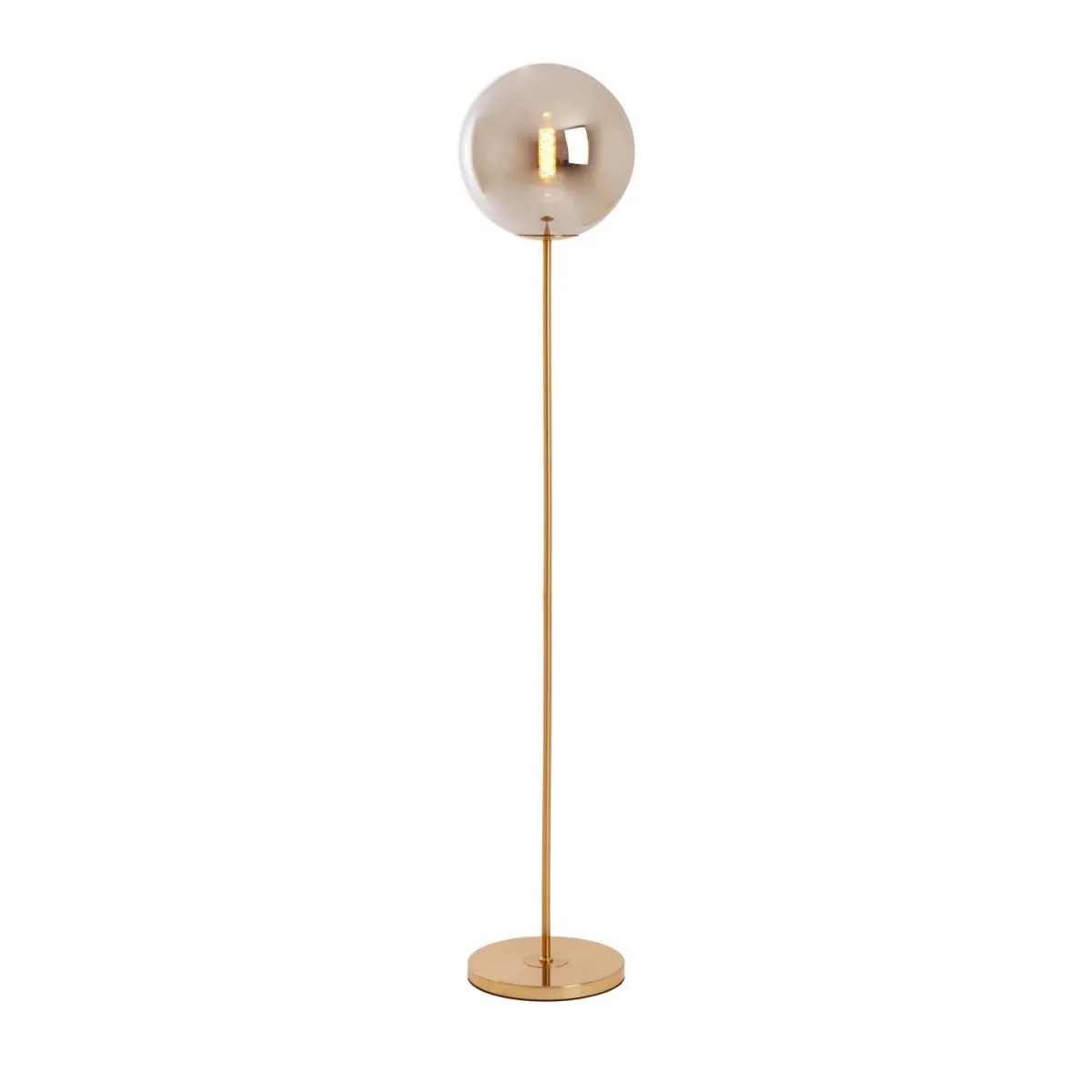Light & Living - Medina - Golvlampa - Guld/rök
