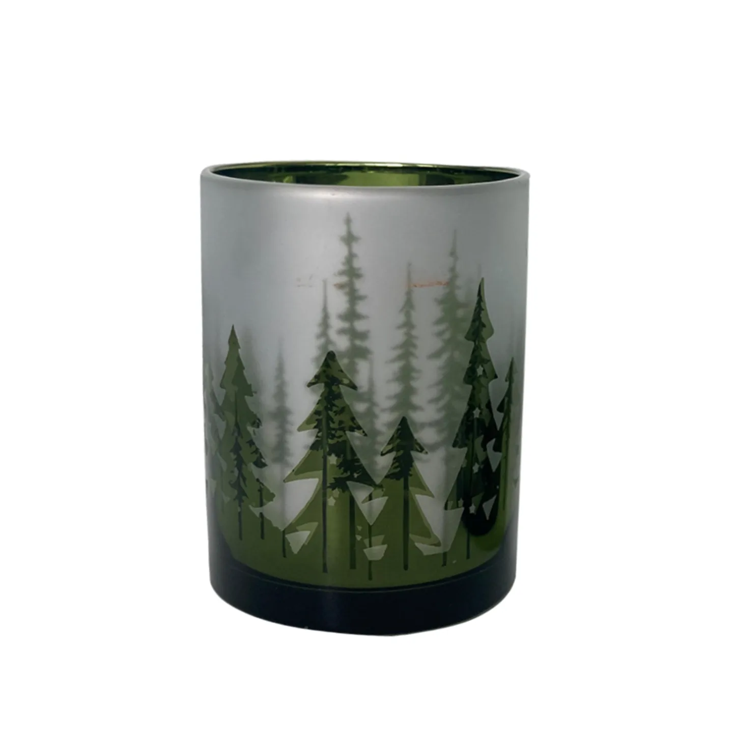 Decofinder Windlicht Waldlandschaft, Grün | Schubiger Möbel