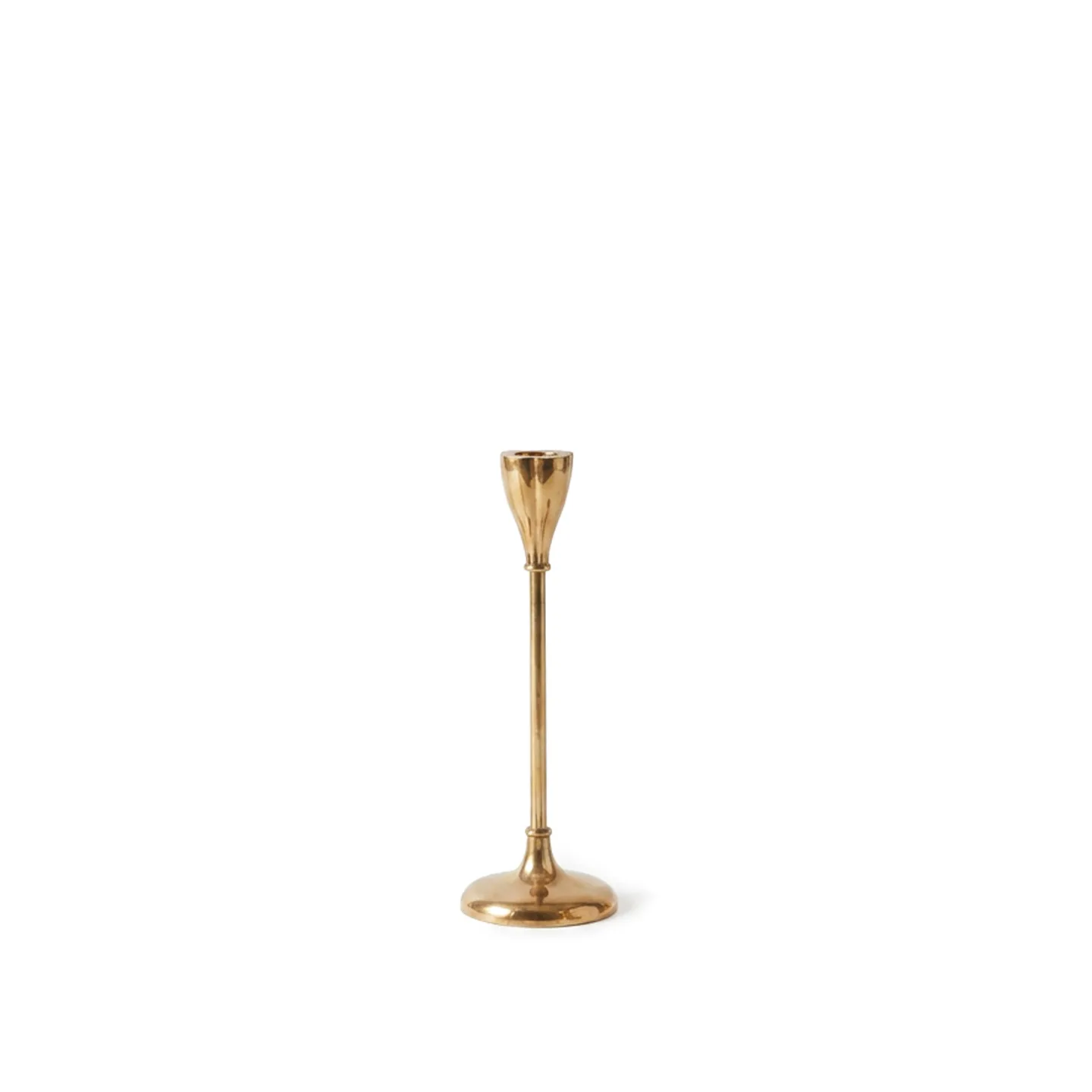 Tinted Objects - Lupia ljusstake 20 cm mässing - Ljusstakar - Guld - Metall