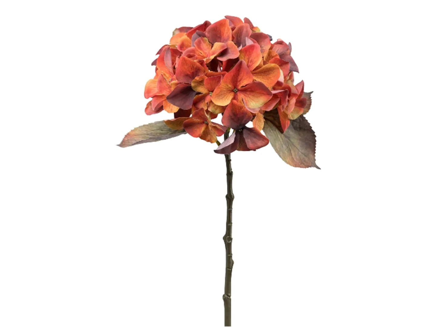 Gasper Kunstblume Hortensie Orange H: 48 cm | Schubiger Möbel