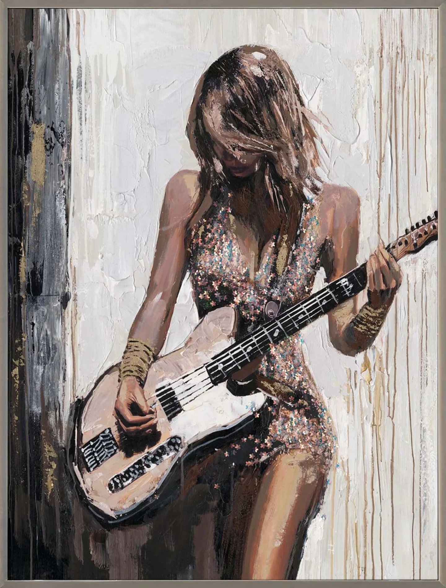 image LAND Gemälde Guitar Girl | Schubiger Möbel