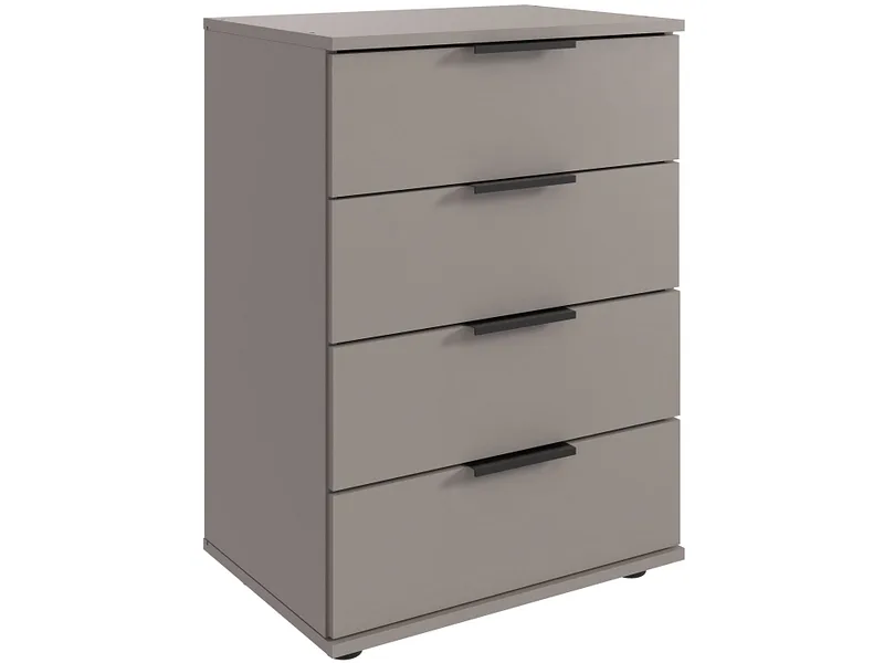 Nachttisch MIDNIGHT 4 Schubladen 52x38x74cm beige dekor