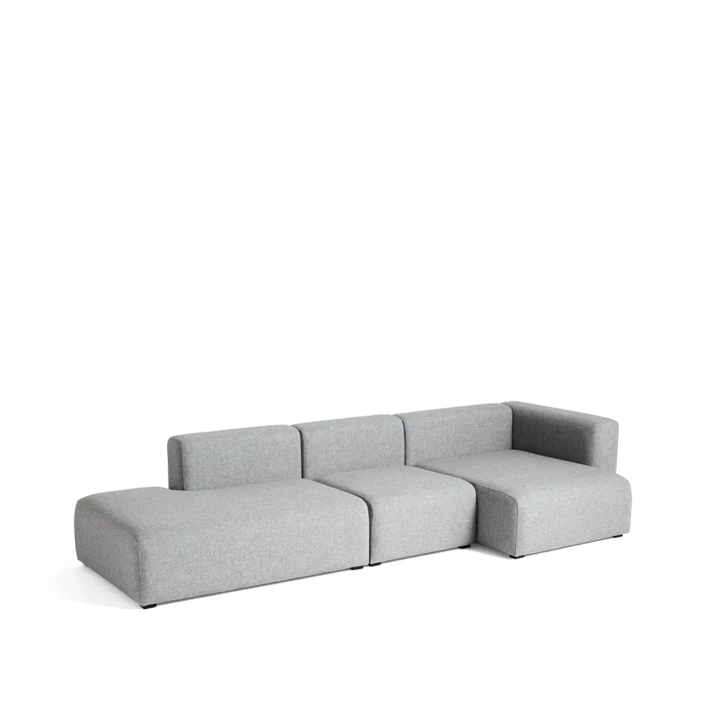 HAY Mags Modulsofa Stoff Hallingdal 130 grau, rechts