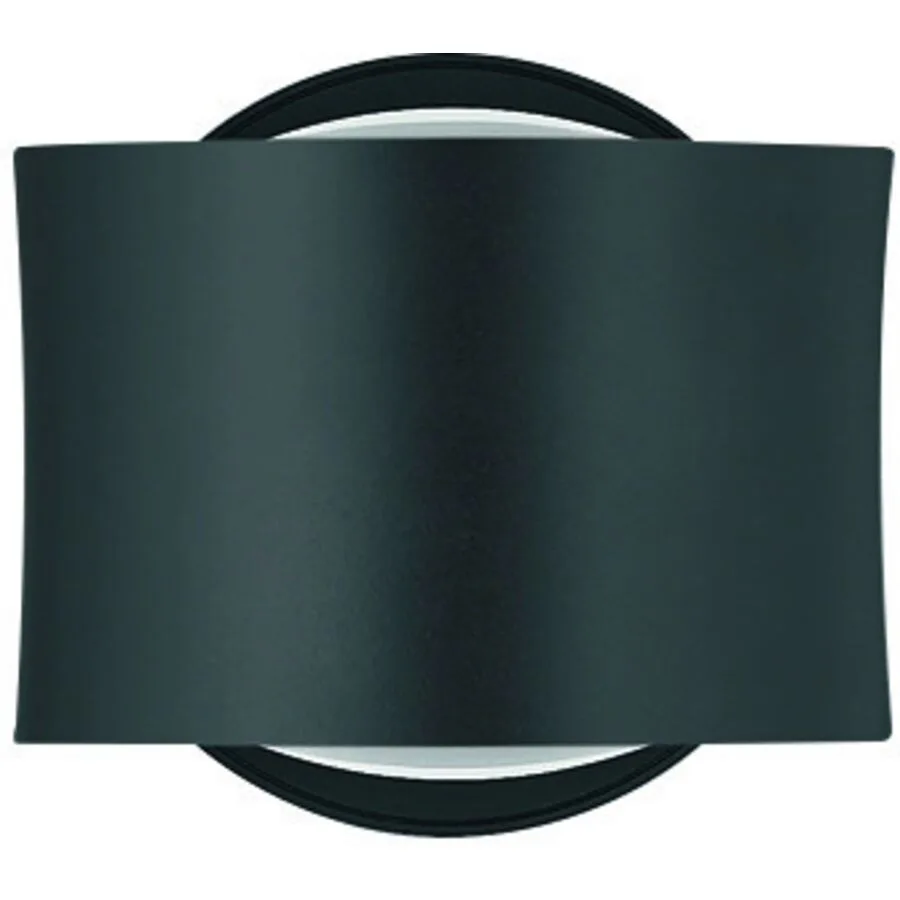 Designer-Wandlampe Bankamp Impulse schwarz dimmbar - Material: Aluminium/Eisen/Glas - LED - Lichtfarbe: Extra warmweiss - LED Energiesparlampen