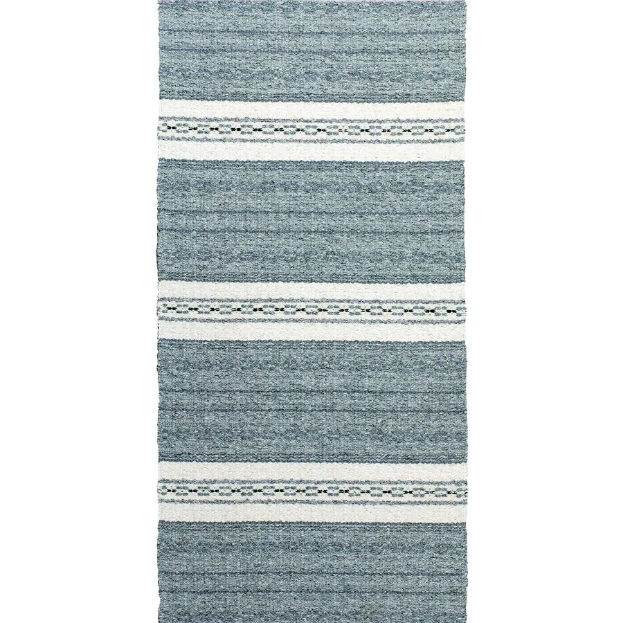 HORREDSMATTAN Teppich Asta grau Streifen Mischgewebe 70 x 100 cm
