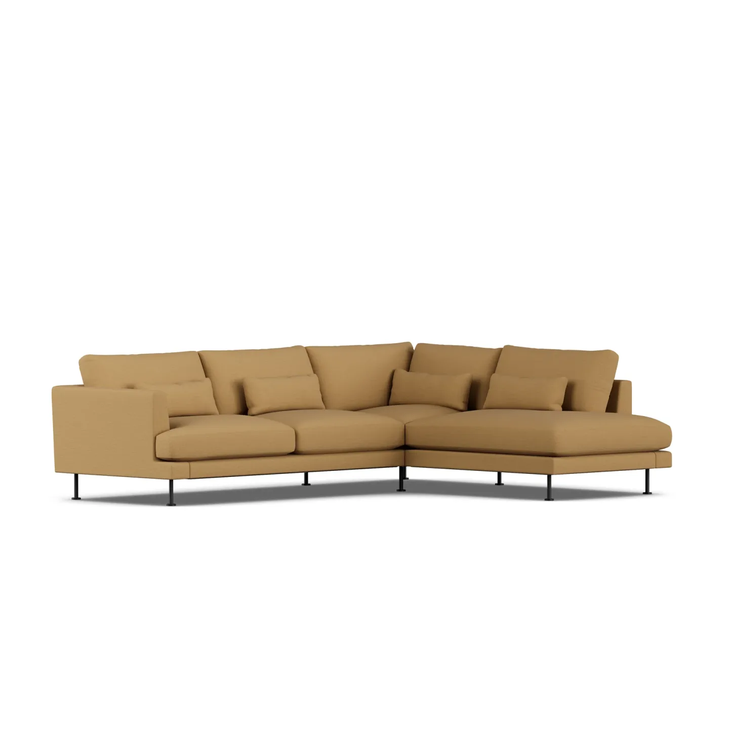 1898 Bredhult soffa Same Ochre 6676-svart stål, 3-sits A1