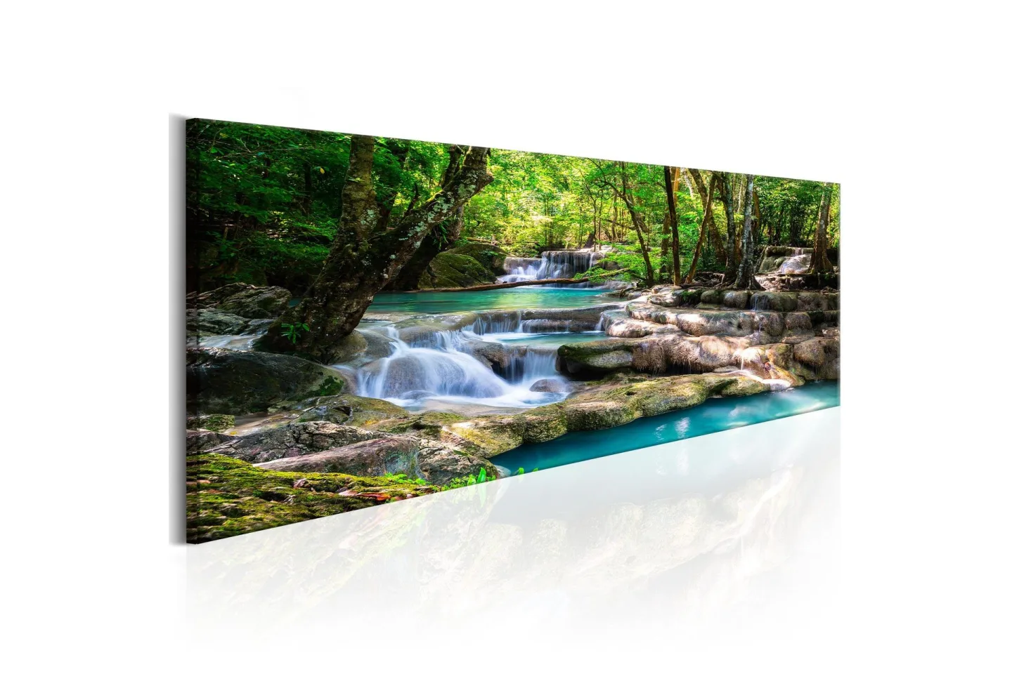 Tavla Nature: Forest Waterfall 135x45 -