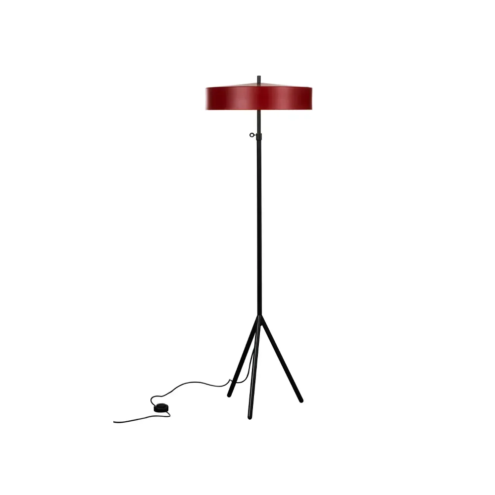 Bsweden Cymbal golvlampa röd matt
