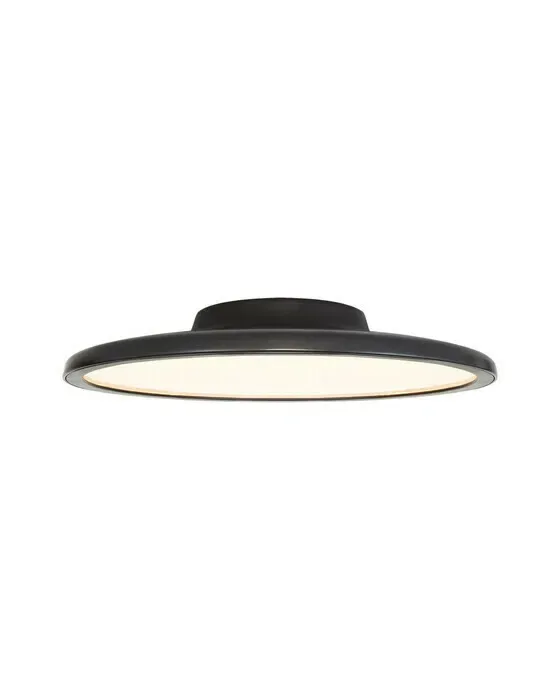 Dot 16" Flush Mount Matte Black