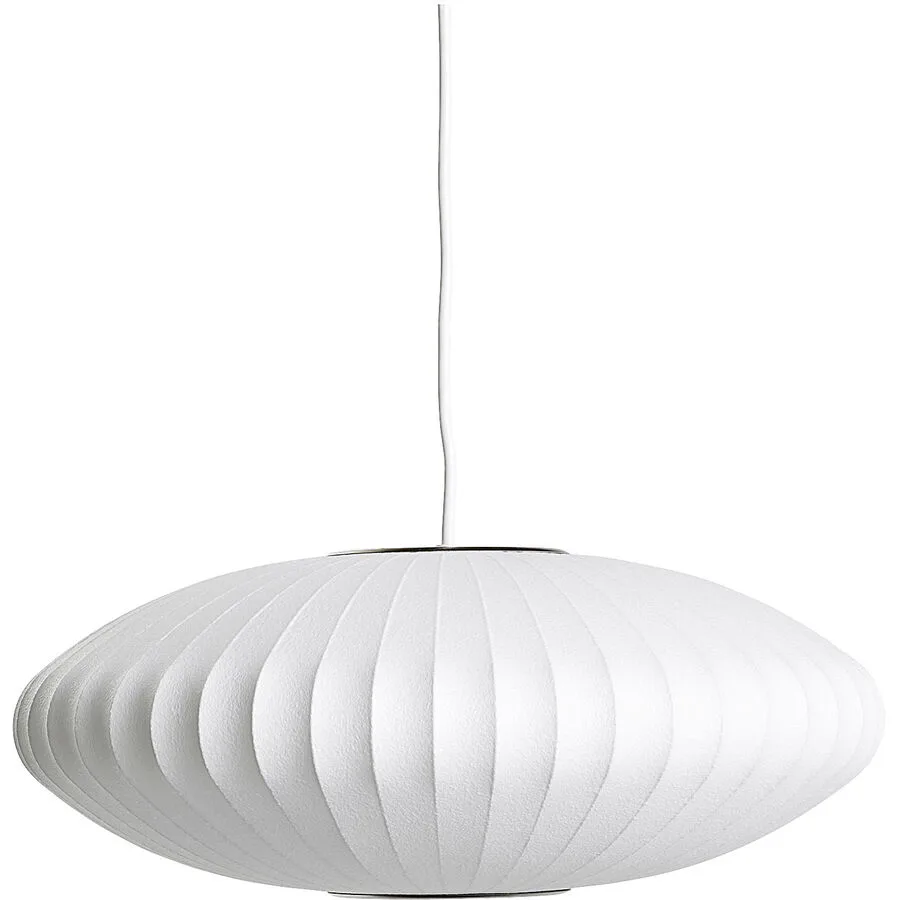 Designer-Pendellampe HAY Nelson Saucer E27 D 45 cm - Farbe: offwhite - Material: Polymer