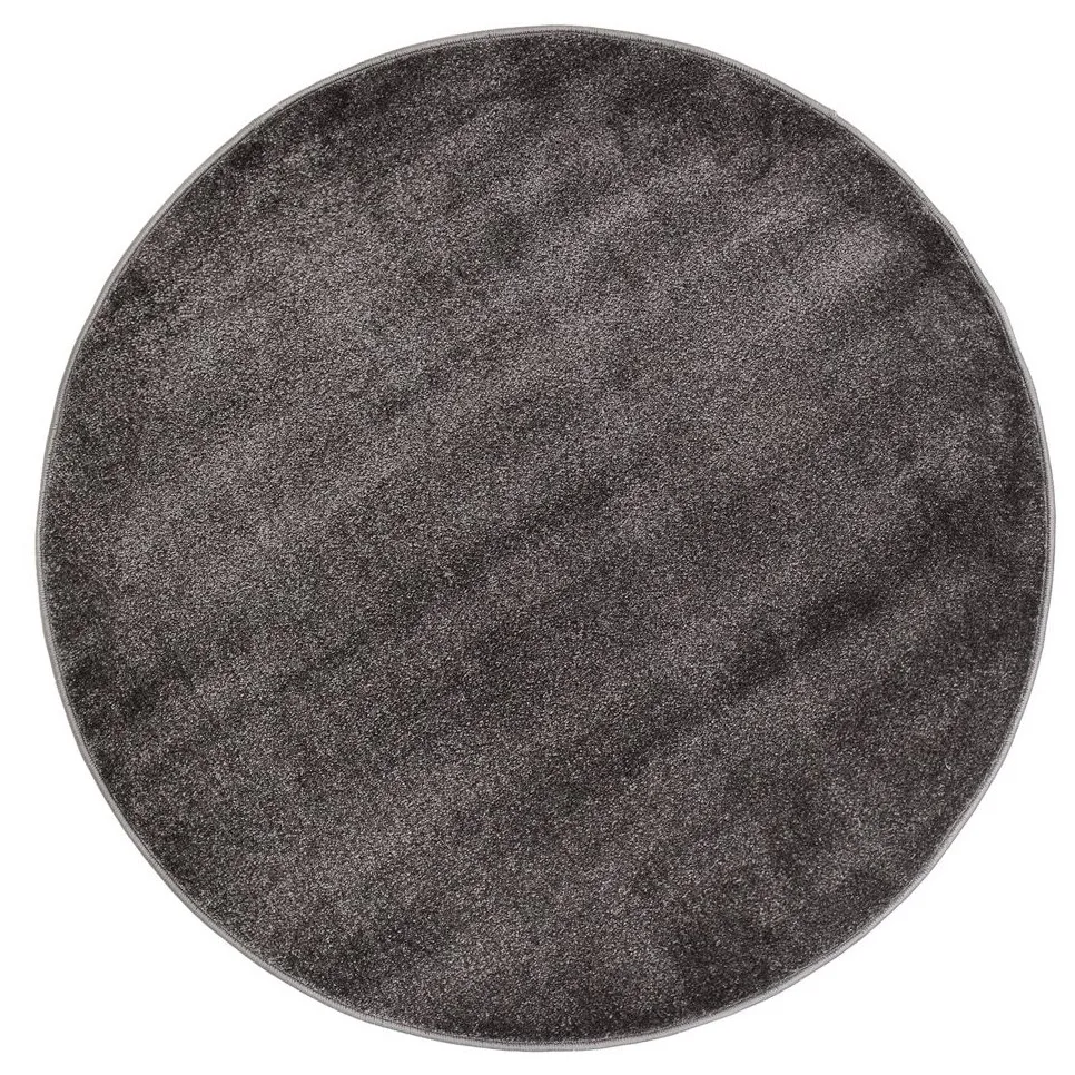 Rund teppe - Sunayama (antrasitt) (Størrelse: Ø 80 cm)