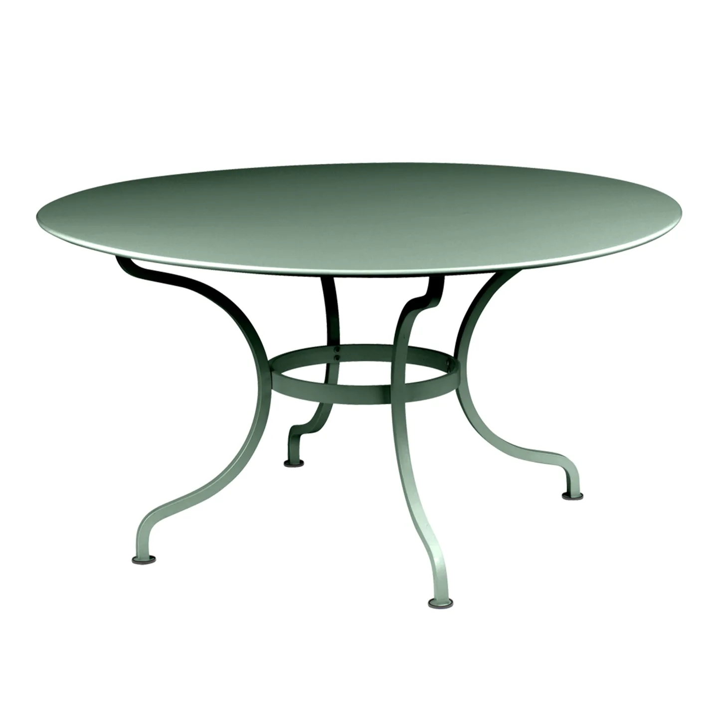 Fermob - Romane Table Ø 137 cm, Cedar Green - Matbord utomhus - Grön - Metall