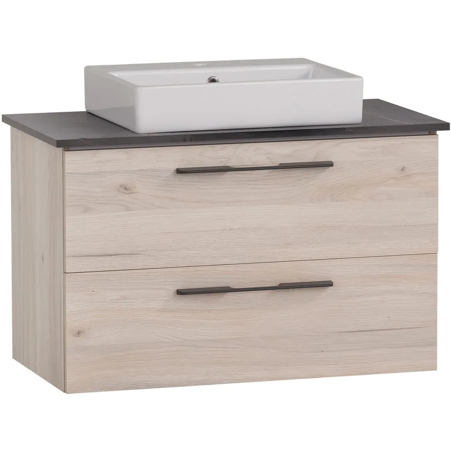 Waschtisch mit Lavabo Maxin sand Holzwerkstoff B 86 T 45 cm H 66.4 cm