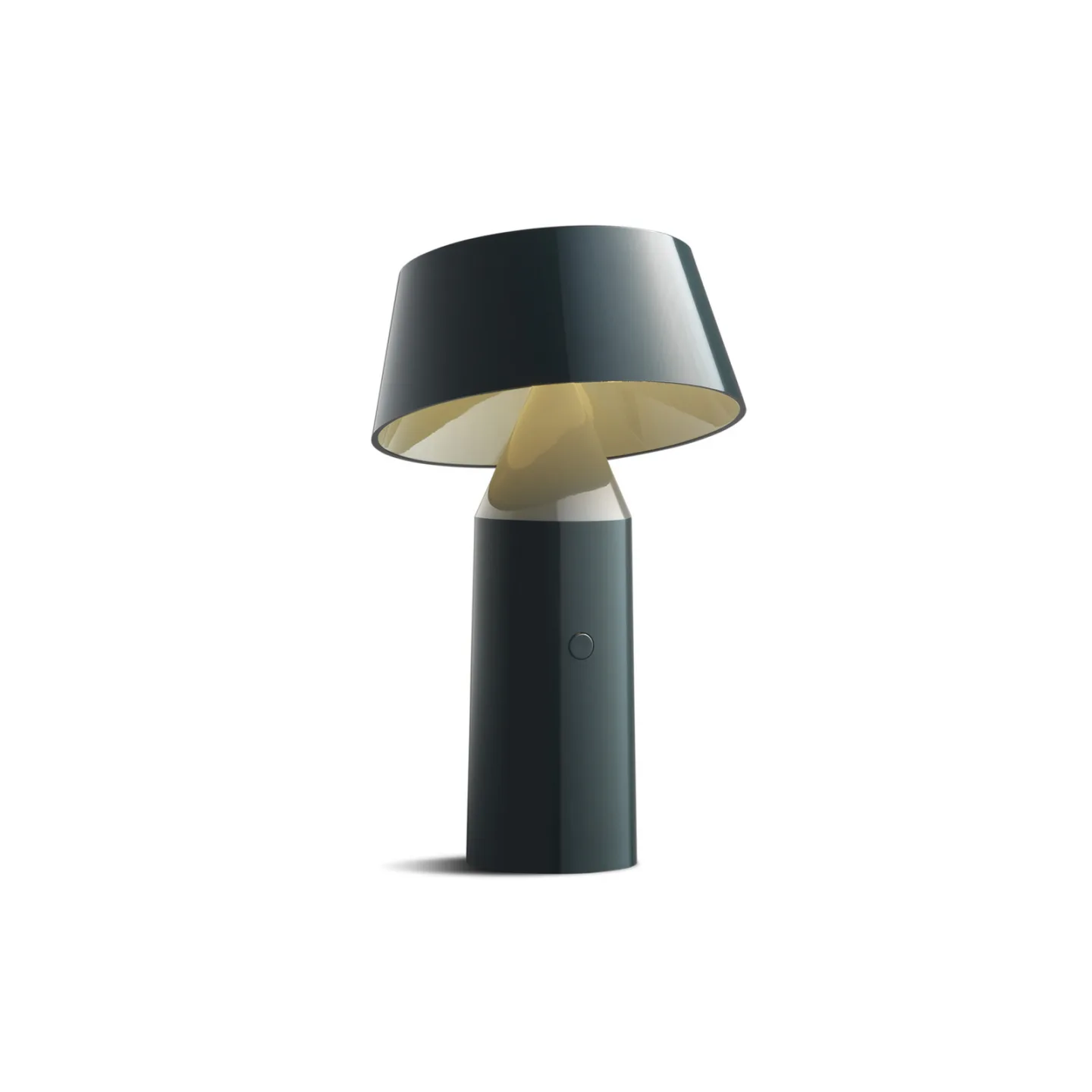 Bicoca LED-Akku-Tischleuchte anthrazit - MARSET - Wohnzimmer - Design - Kunststoff - Mit Schirm