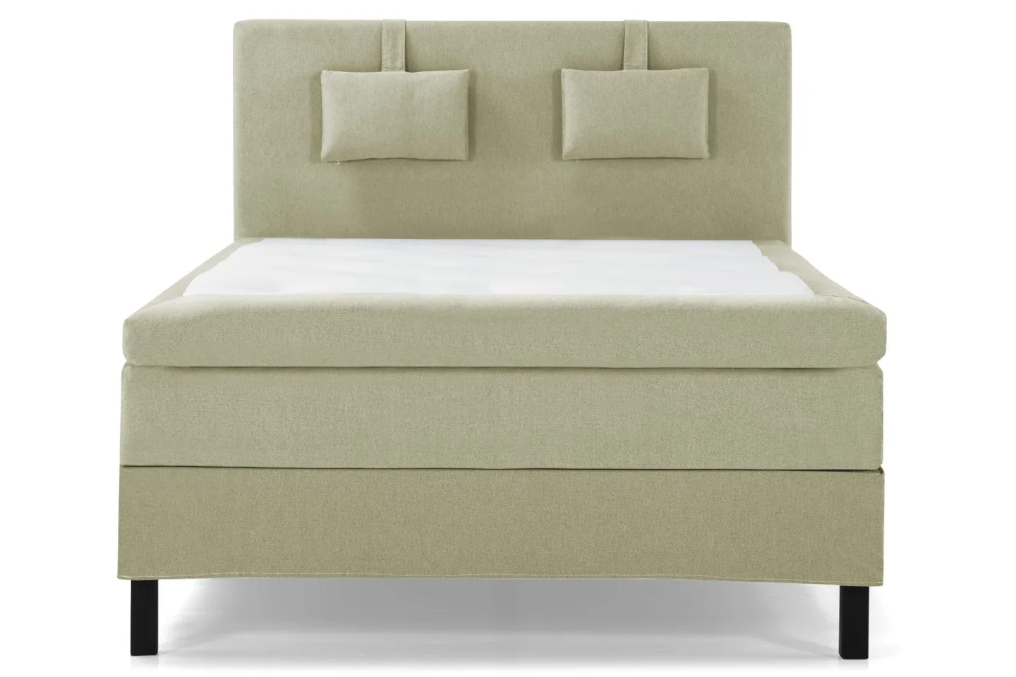 Lucky Komplett Sängpaket 140x200 Polyeter Slät Sänggavel - Nackkudde Liten Grön