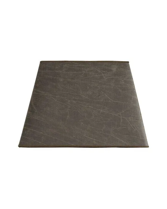 Firkantet lampskærm leather pale brown