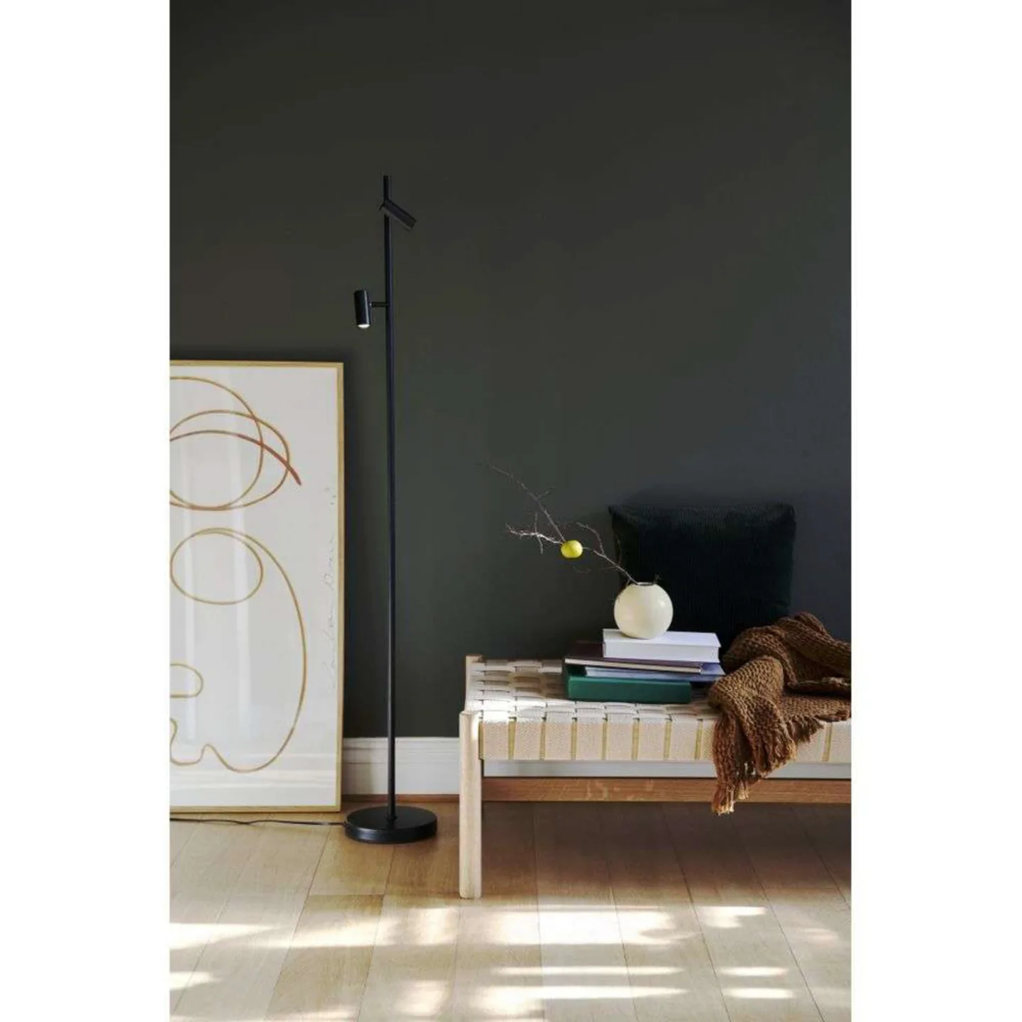 Omari LED Stehleuchte Black - Nordlux - Wohnzimmer - Metall