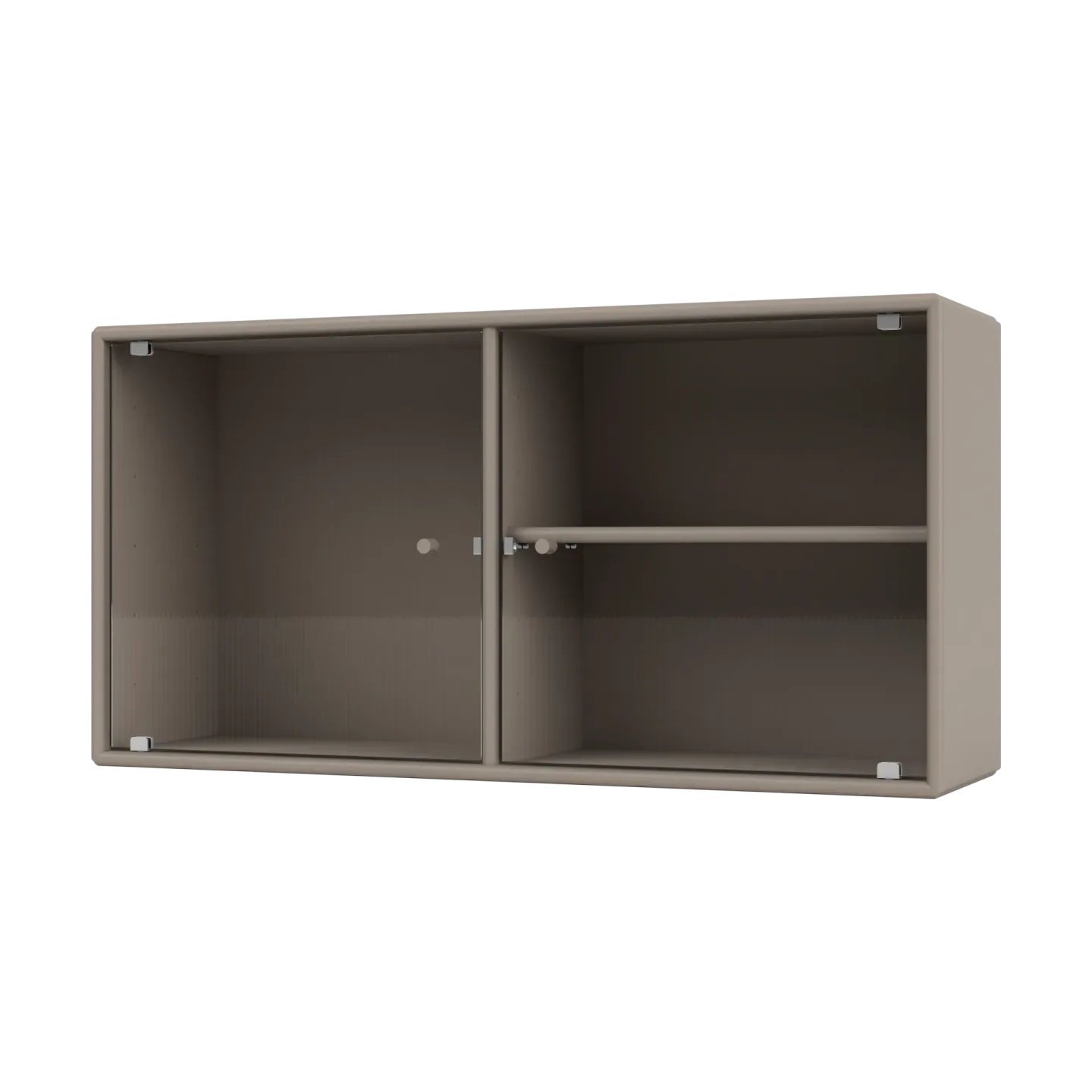 Montana Ripple I Vitrinenschrank 69,6x35,4x20 cm Truffle