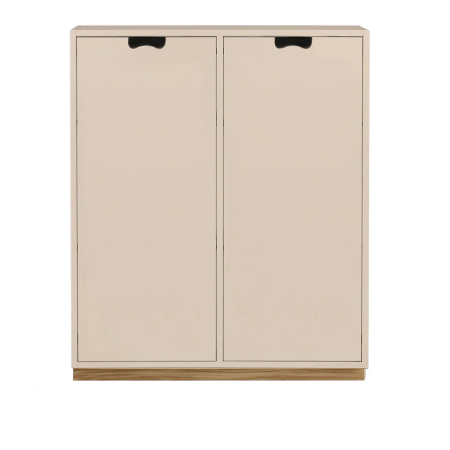 Asplund - Snow Cabinet E D42 Covered Doors - Rose, Ek Sockel - Skåp och vitrinskåp - Thomas Sandell & Jonas Bohlin - Beige - Trä