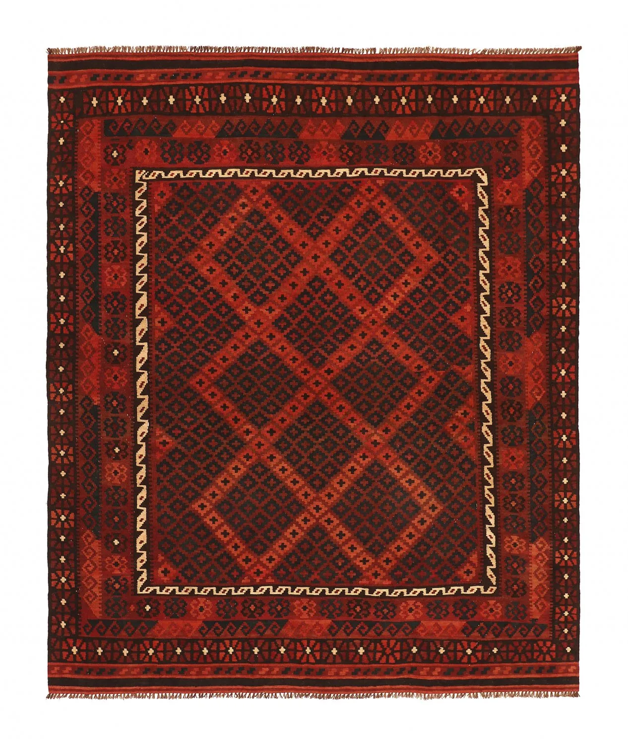 Orientalsk kelimteppe 261 x 222 cm (Størrelse: 261 x 222 cm)