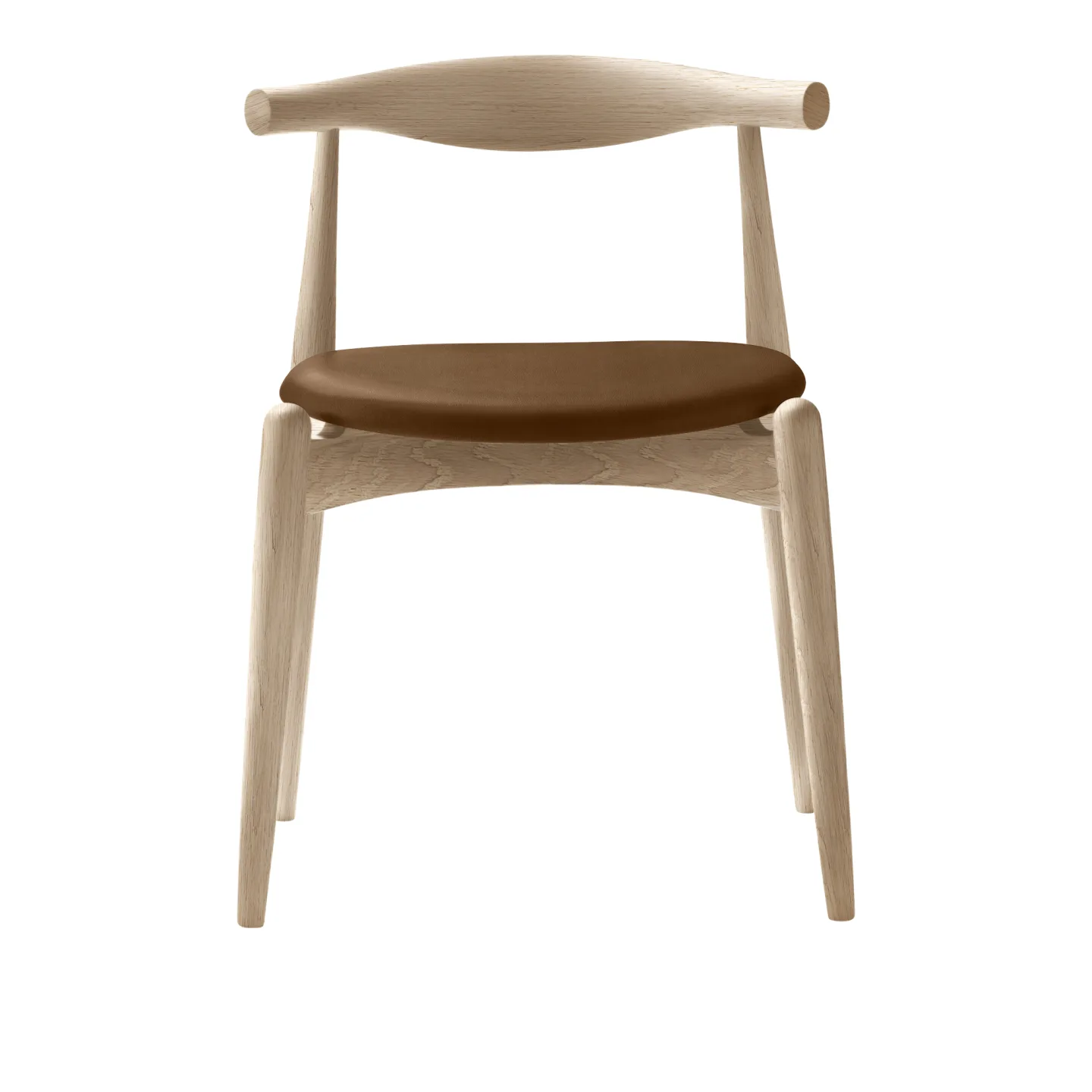 Carl Hansen - CH20, Vitoljad Ek, Lädergrupp C Sif - 95 - Matstolar - Hans J. Wegner - Träfärgad - Trä