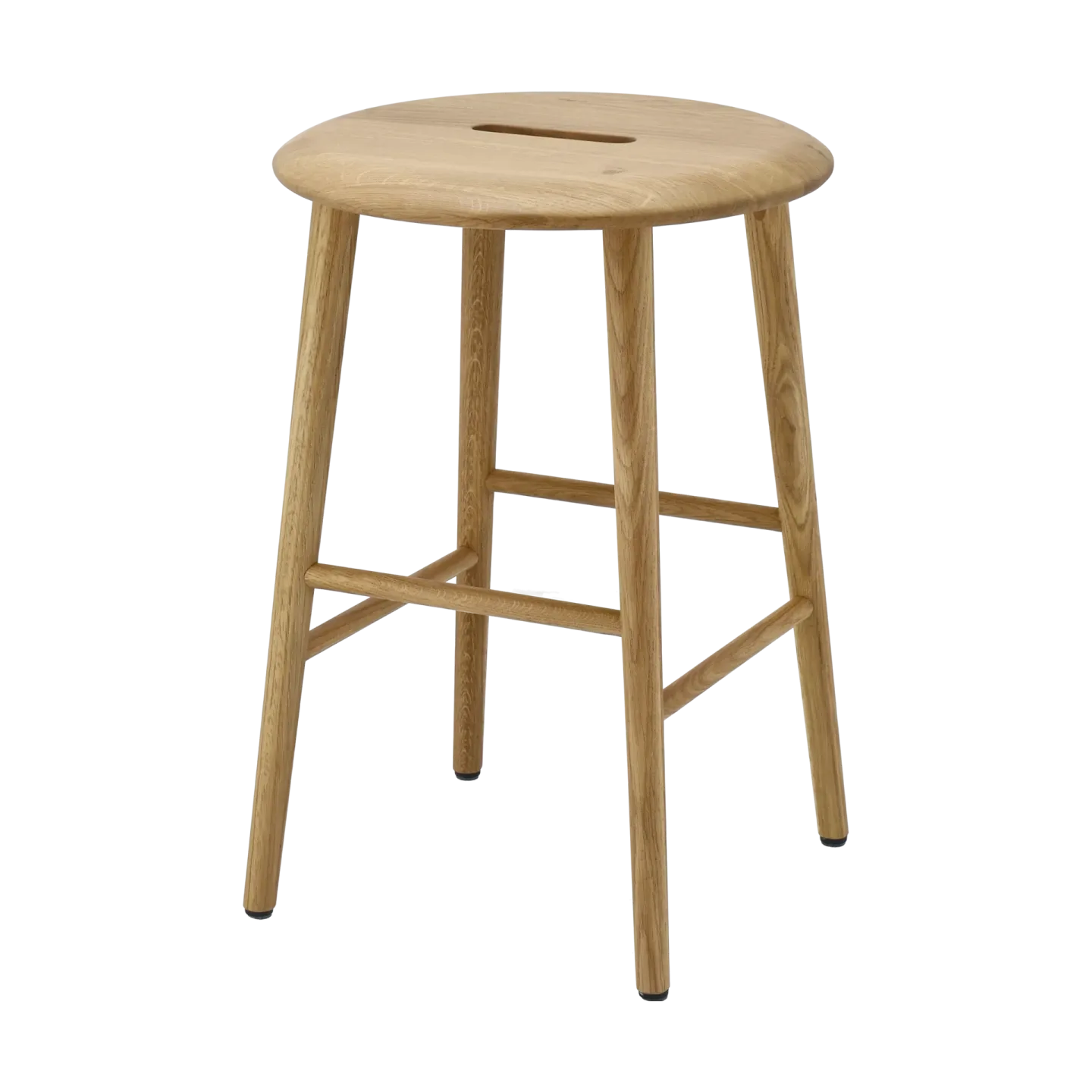 1898 Norrabo Hocker 53 cm Natur lackierte Eiche