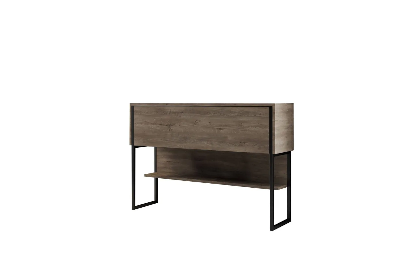 Luxe Byrå 120 cm - Svart/Valnöt