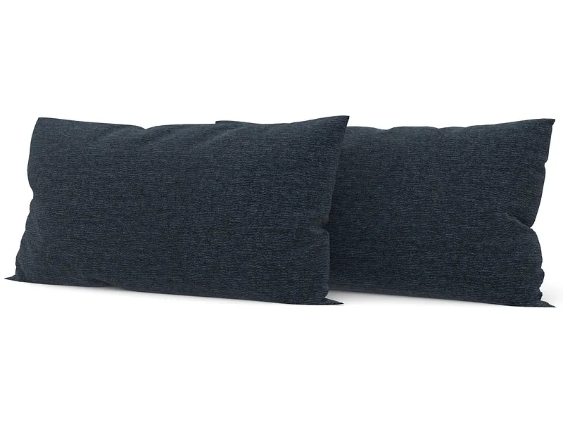 SWISS HOME STYLE Set 2 Kissen AGATA 50x70cm blau