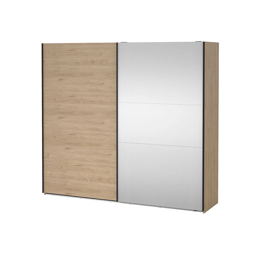 Como Schiebetürenschrank 2 Türen 245x220cm Eiche Dekor.