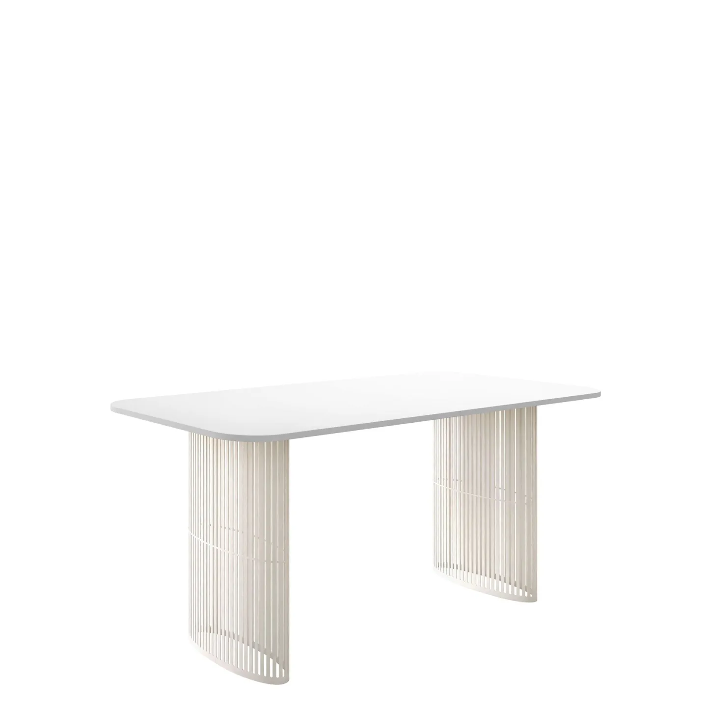 Mirion Matbord förlängningsbart 160-236 cm - beige / vit