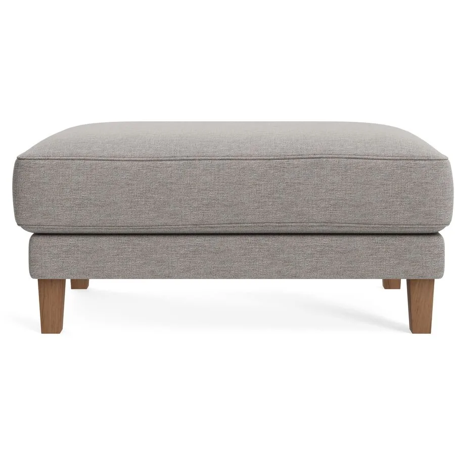 Hocker Avena beige Stoff/Holzfuss walnuss B 101 H 45 cm - Möbel Konfigurator: Traummöbel individuell zusammenstellen