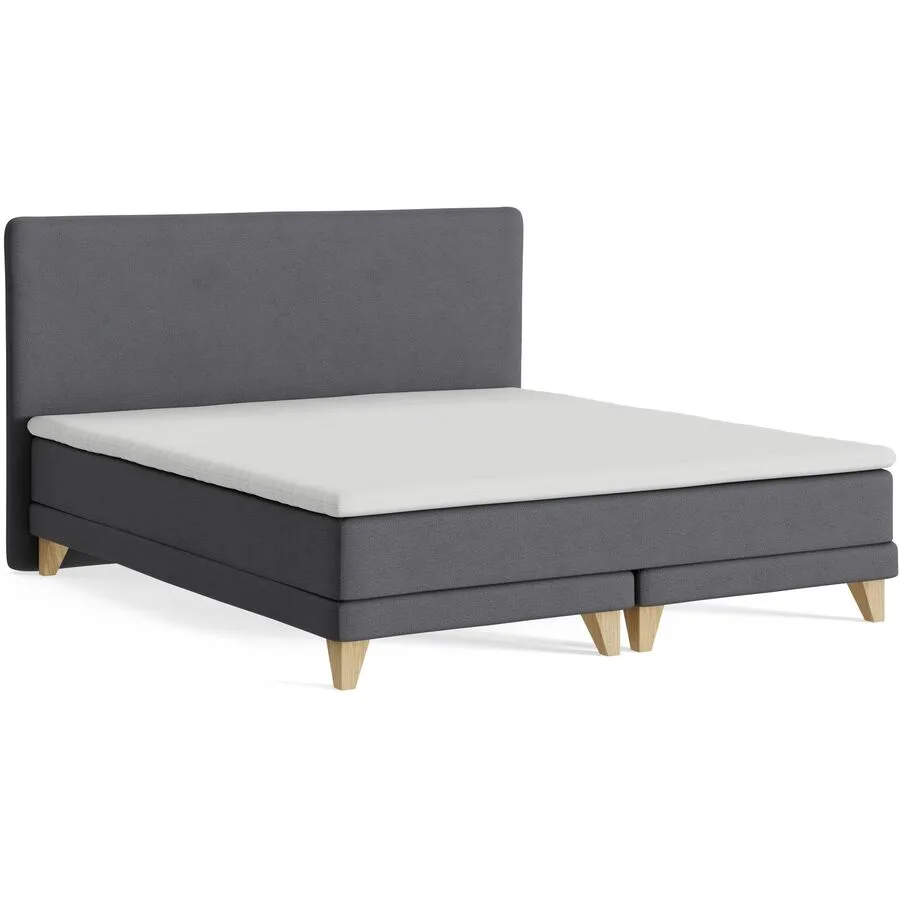 Boxspringbett President dunkelgrau Stoff 180 x 200 cm - Möbel Konfigurator: Traummöbel individuell zusammenstellen