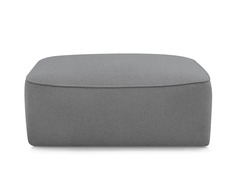 Hocker BOBOCHIC LEOPOLD 90x96x42cm stoff chiniert hellgrau