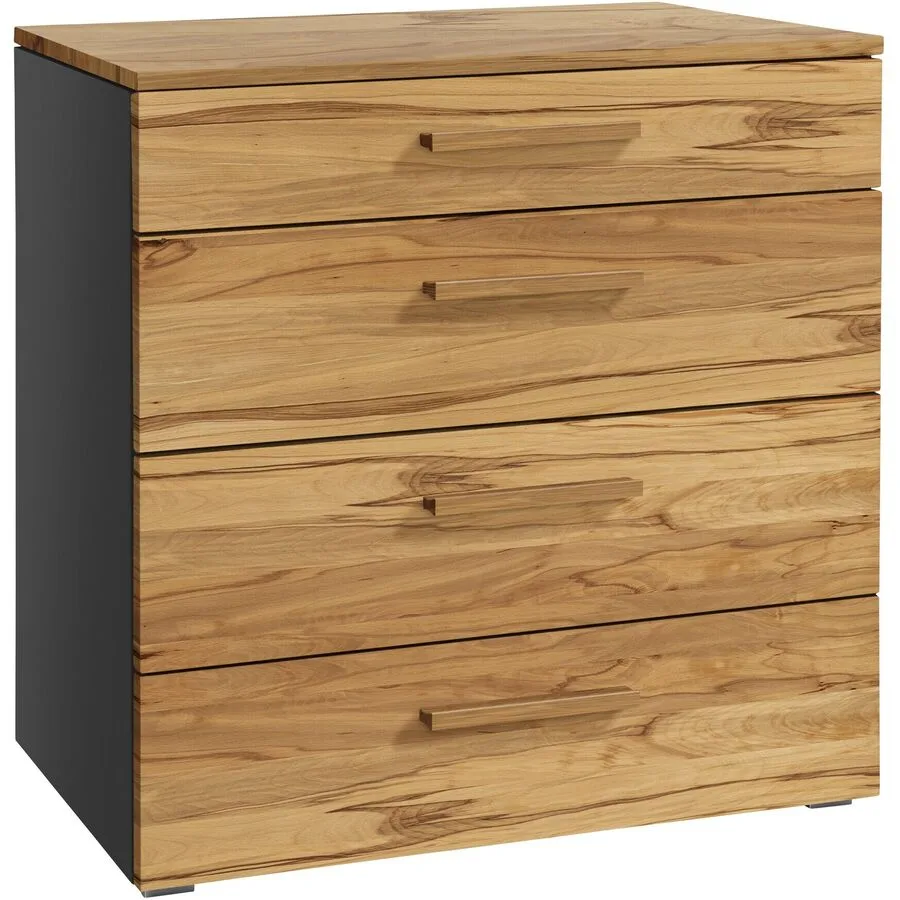 Hasena Kommode Sipi Natur, Anthrazit Wildbuche, MDF B 90 H 86 cm