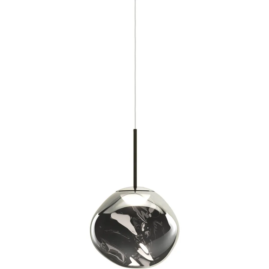 Tom Dixon Pendellampe Melt Kunststoff silber - Material: Polycarbonat