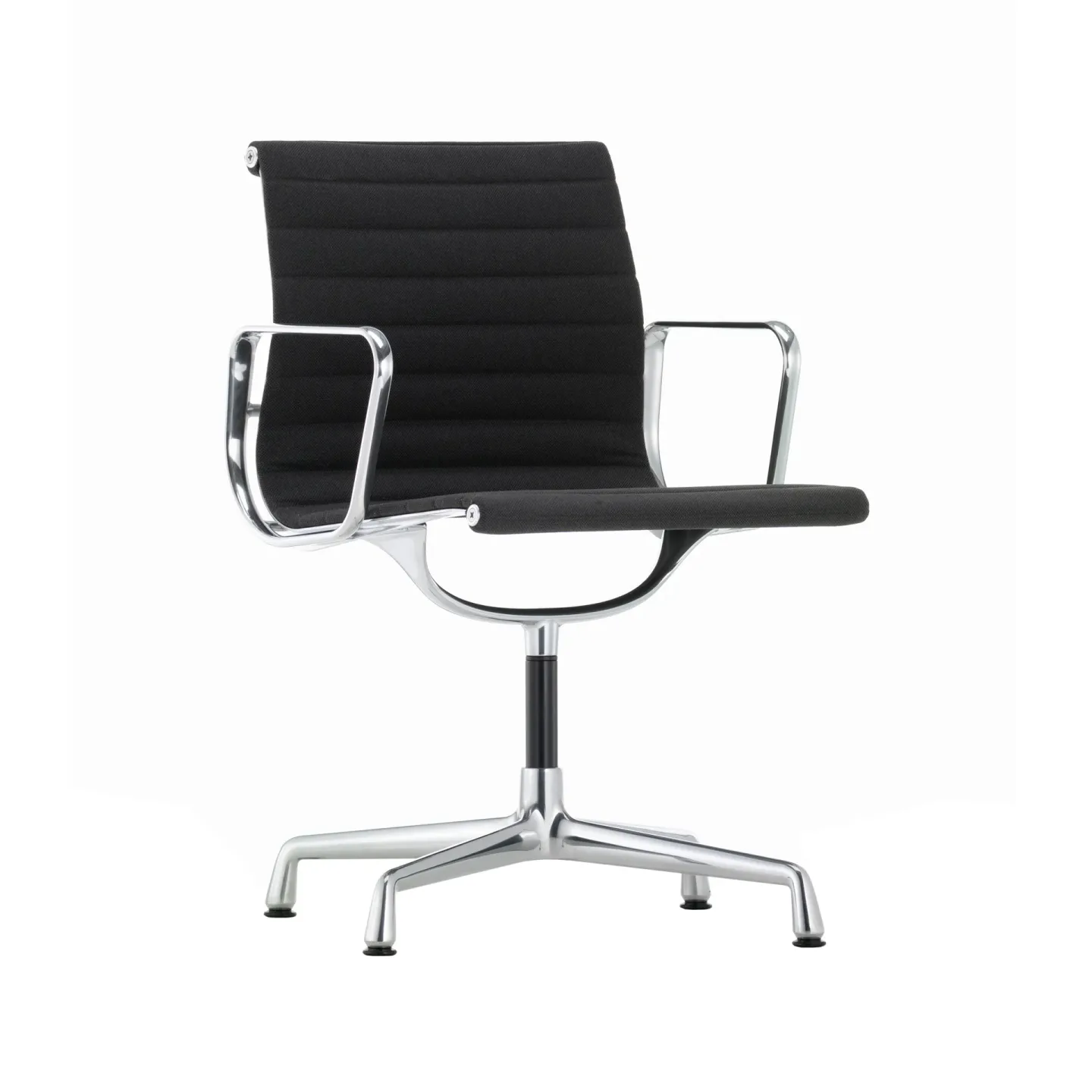 Vitra EA 103 karmstol polerad aluminium Hopsak 66 nero