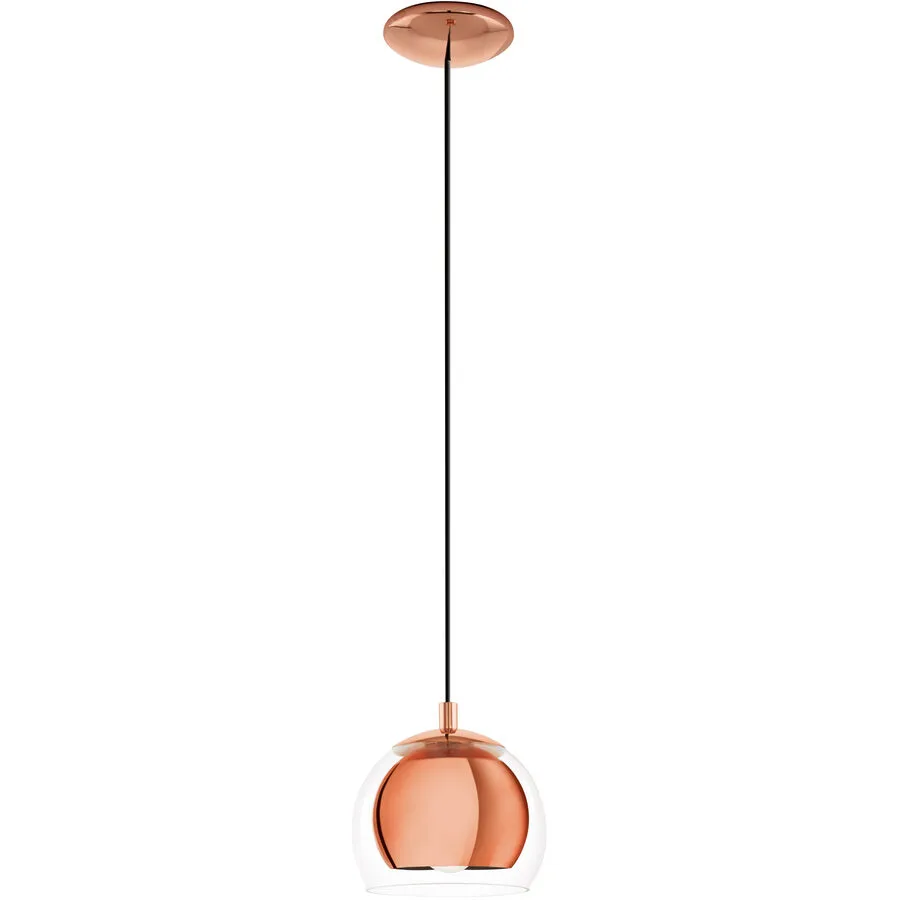 Pendellampe Rocamar Kupfer Stahl/Glas 110 cm - Material: Stahl/ Glas
