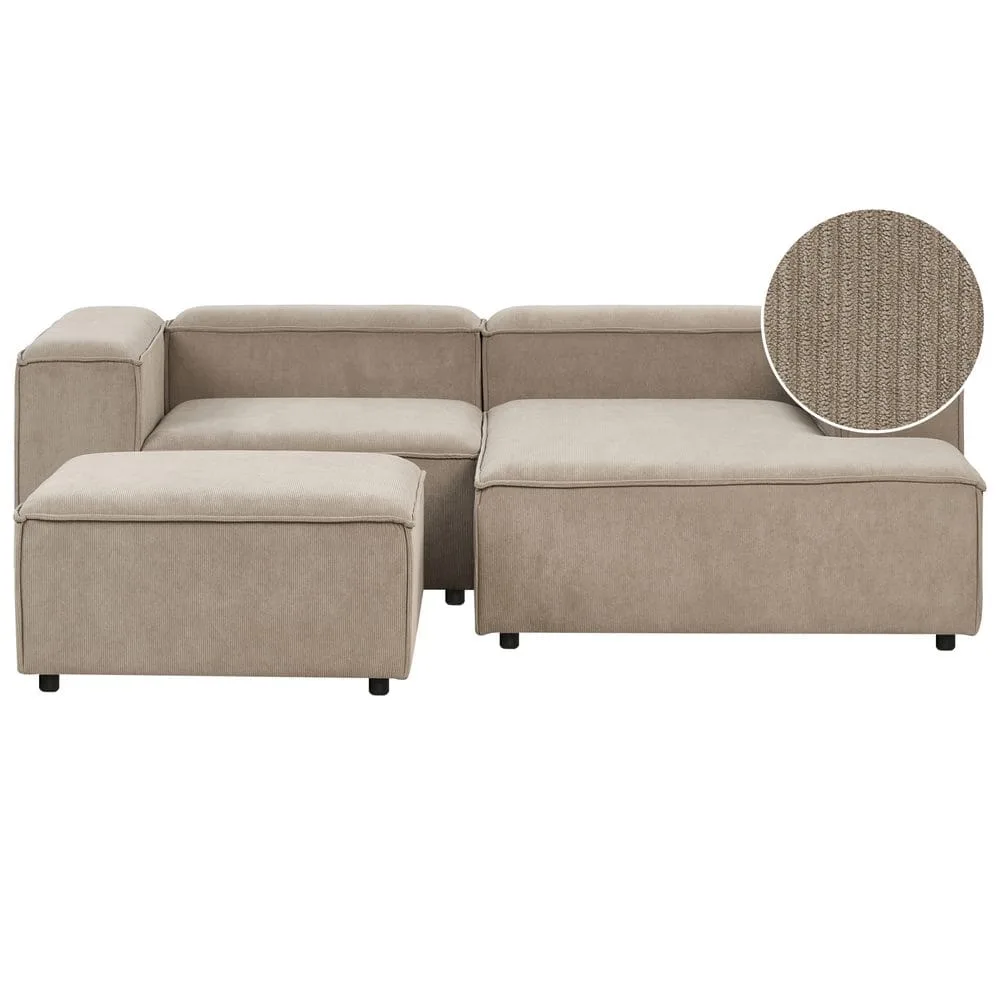 Modulär soffa met fotpall Ardal -
