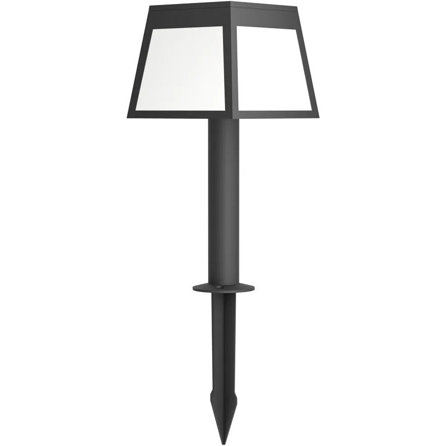 Eglo Solaraussenlampe Altilia Schwarz Kunststoff 15.5 cm 56 cm - Lichtfarbe: Warmweiss