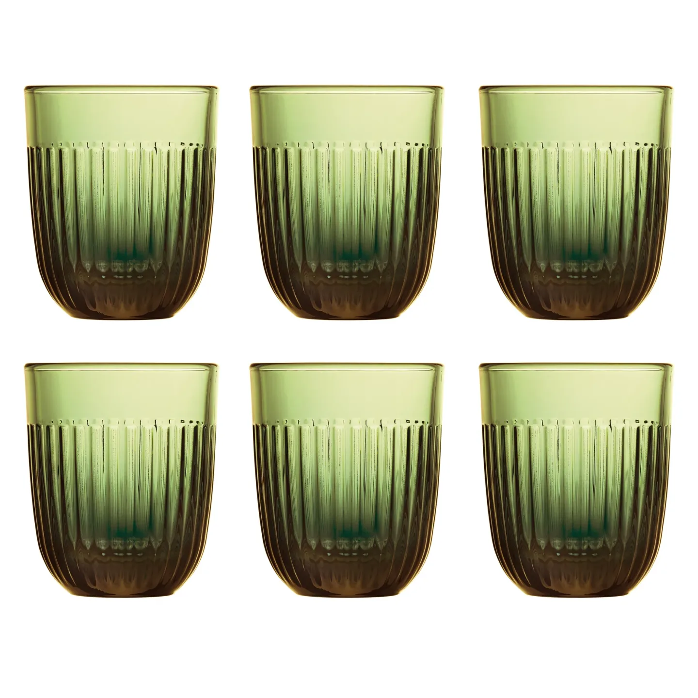 La Rochère Ouessant Wasserglas 29 cl 6er-Pack Olivgrün