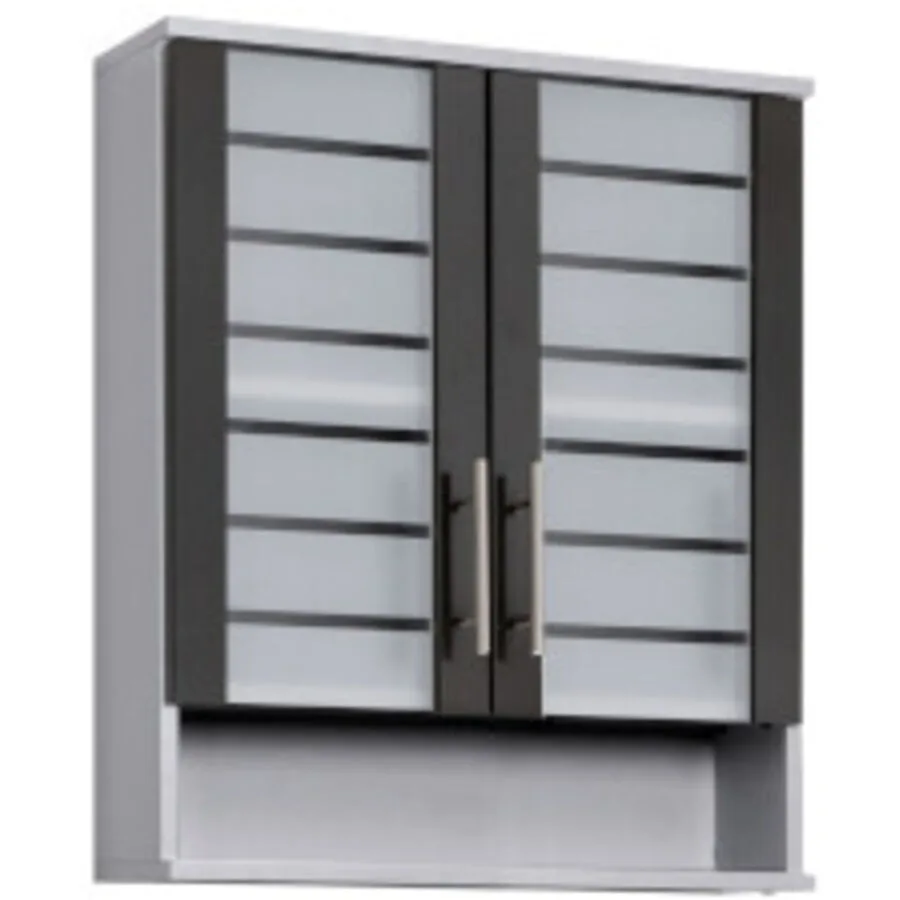 Hängeschrank Nikom Silber Holzwerkstoff 59.8 cm 20.5 cm 70.8 cm