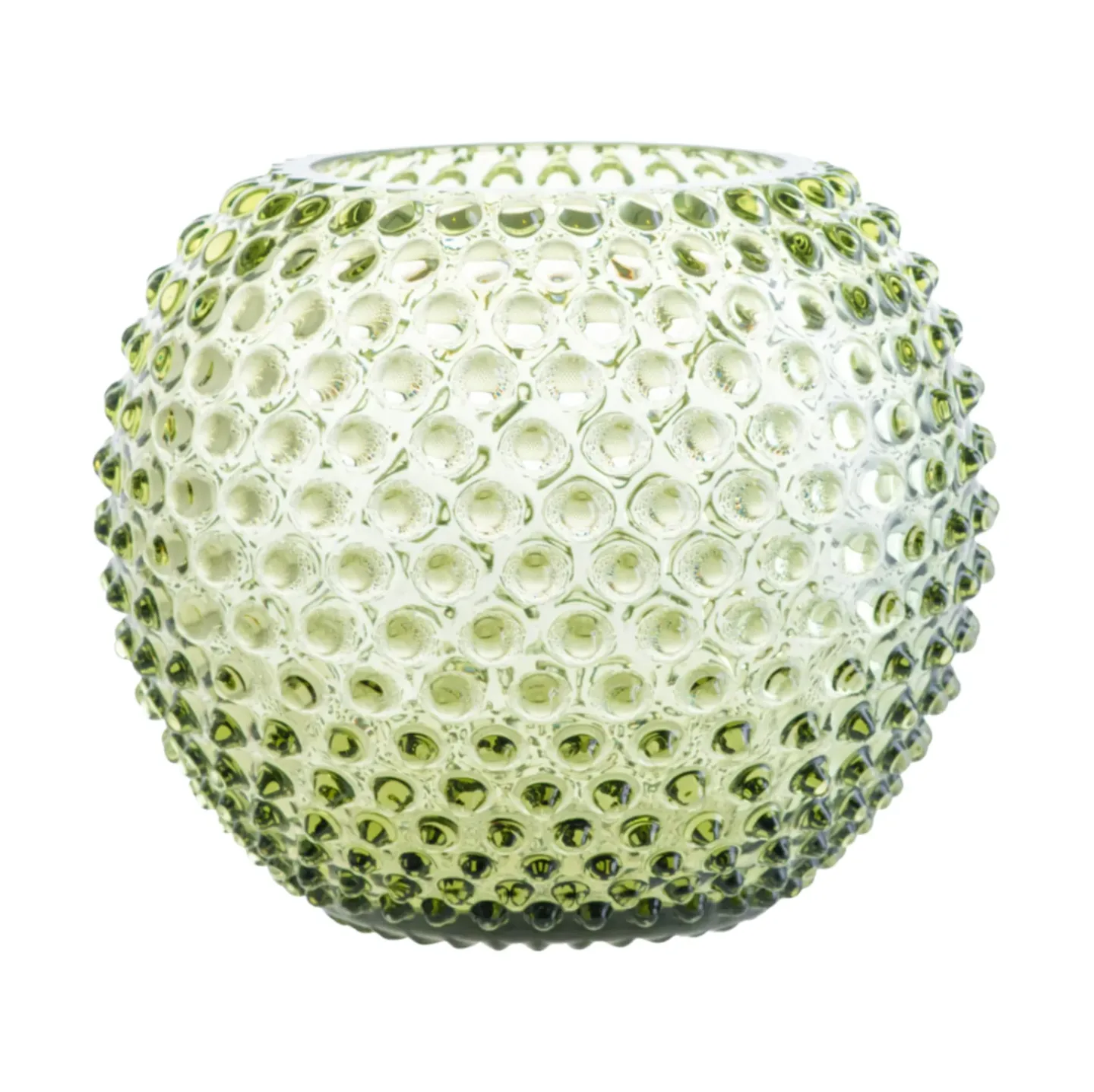 Anna Von Lipa Hobnail Globe Vase 24 cm Olivegreen