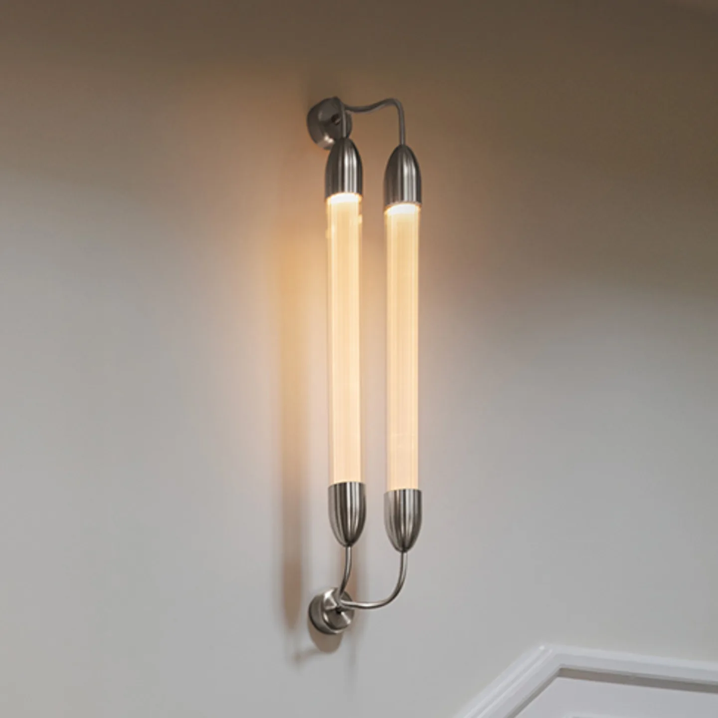 Lemon Squeeze Væglampe Double Long Plated Steel - UMAGE - Stue - Design - Metal - Med flere lyskilder