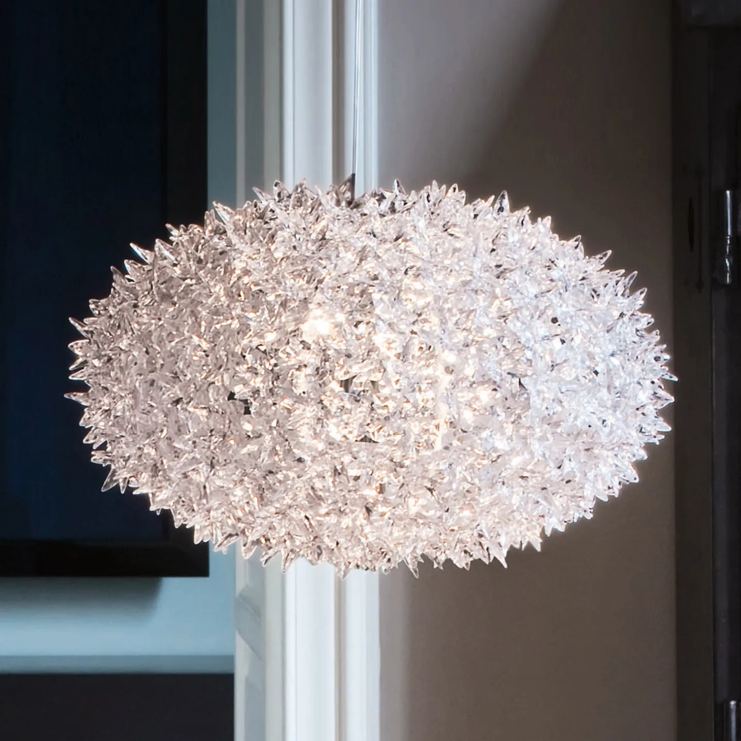 Bloom S1 Pendelleuchte Crystal G9 - Kartell - Wohnzimmer - Design - Kunststoff - Einflammig